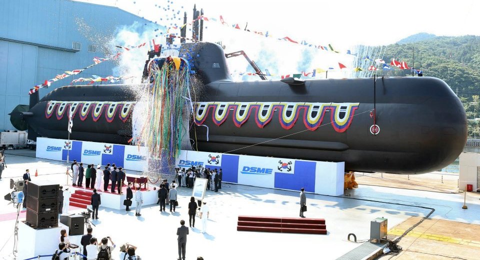DSME lanza el submarino «Kim Jwa-Jin» para la Armada de Corea